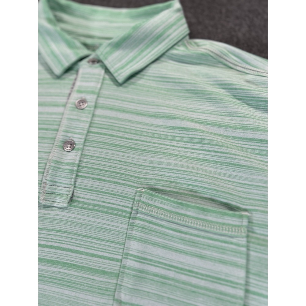 Tommy Bahama Polo Shirt Mens Large‎ Green Island Zone Beach  Shirt  Polyester